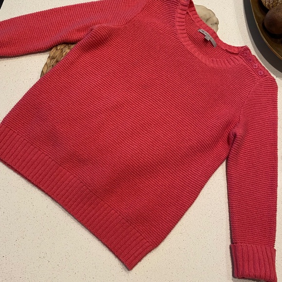 Cropped Coral Sweater - Picture 1 of 3